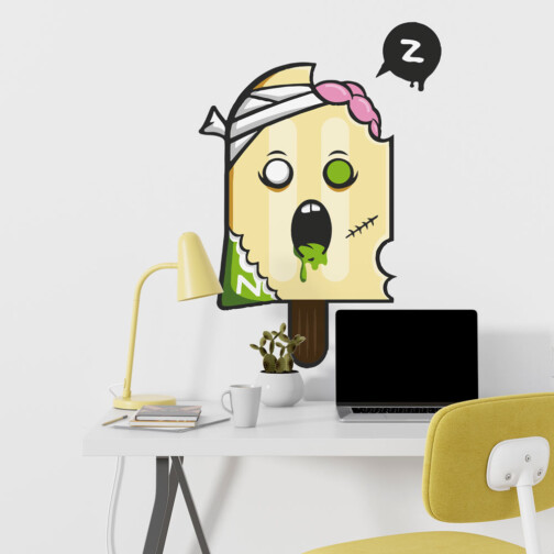 Sticker Monstre Glace Zombie