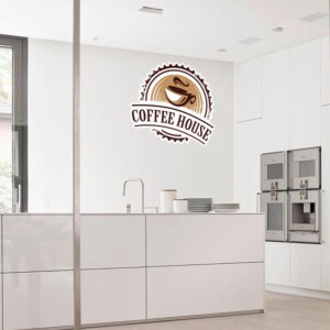 Sticker Deco Coffee House Cuisine