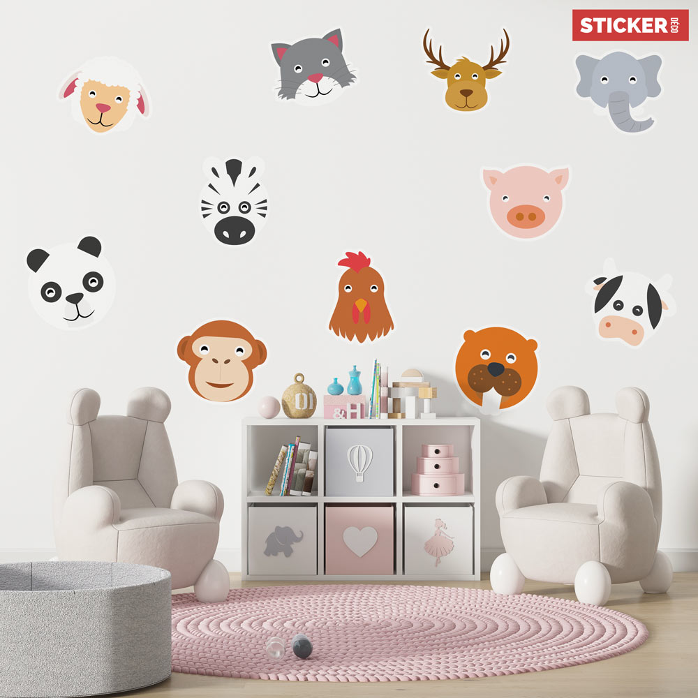 Stickers Animaux Funky, Autocollants