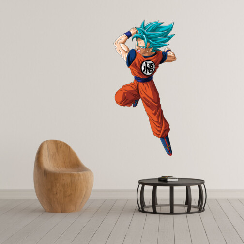 Sticker Mural Goku ssjblue