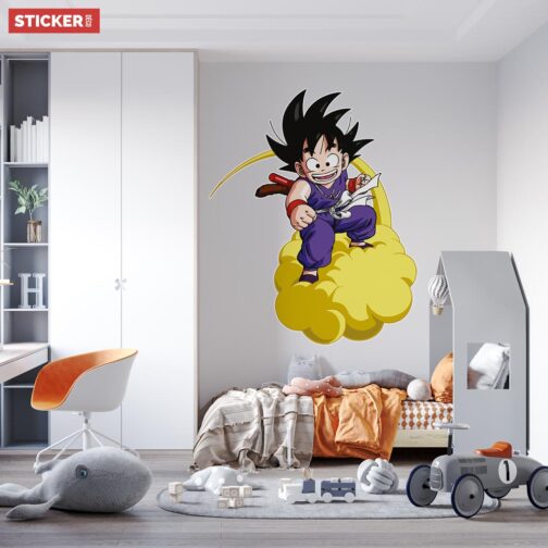 Sticker Mural Goku Kid Nuage