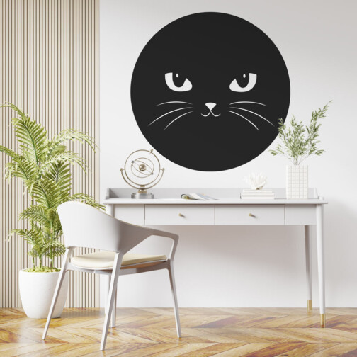 Sticker Mural Chat Badge