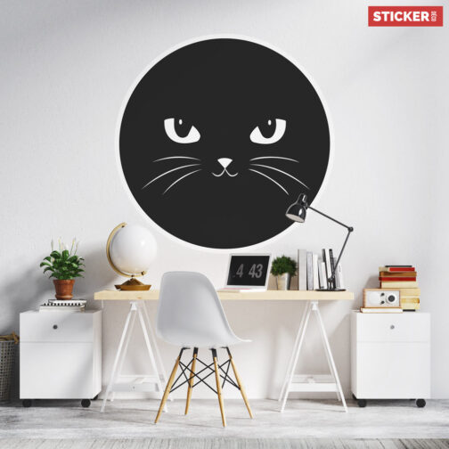 Sticker Mural Chat Badge