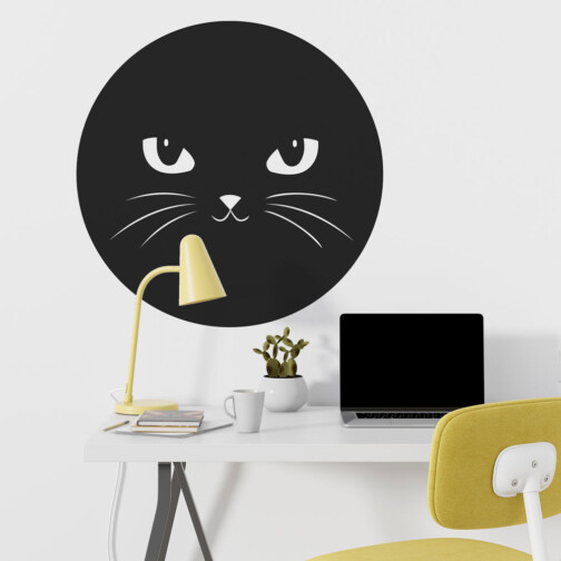 Sticker Mural Chat Badge