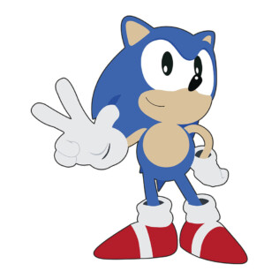 Sticker Mural Classic Sonic