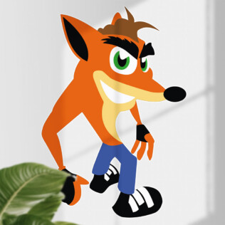 Sticker Mural Crash Bandicoot