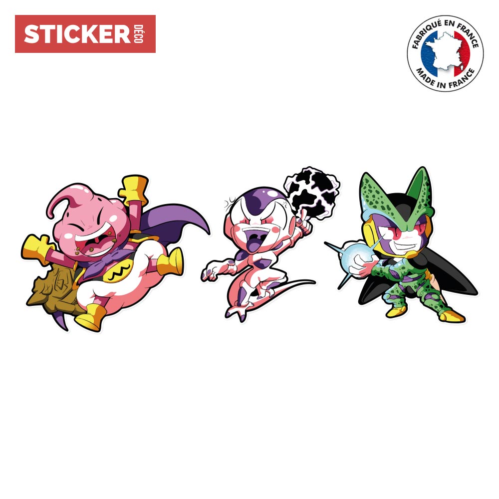 Sticker Dragon Ball Mechant - Stickers Manga 