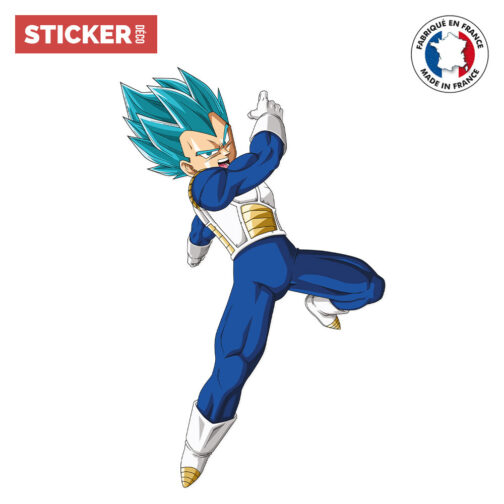 Sticker Mural Dragon Ball Vegeta SSJ Blue