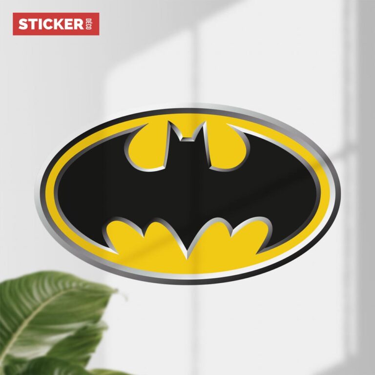 Spreadshirt DC Comics Batman Logo Usé Autocollant Sticker