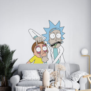 Sticker Mural Rick and Morty