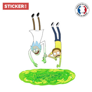 Sticker Mural Rick and Morty Portail 02
