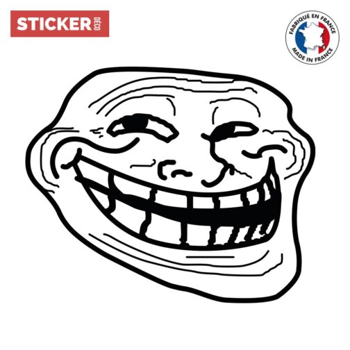 Sticker Mural Troll Face