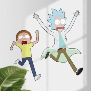 Sticker Mural Rick and Morty Run