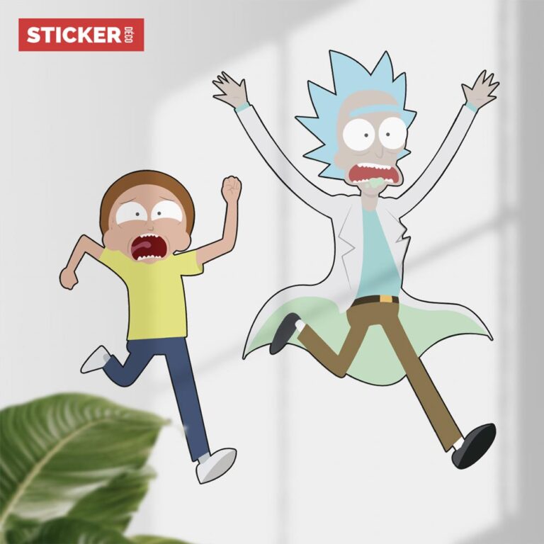 Sticker Mural Rick and Morty Portail | Cartoons