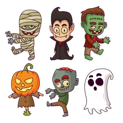 sticker zombie halloween