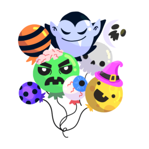 Sticker Halloween Ballons Mignons