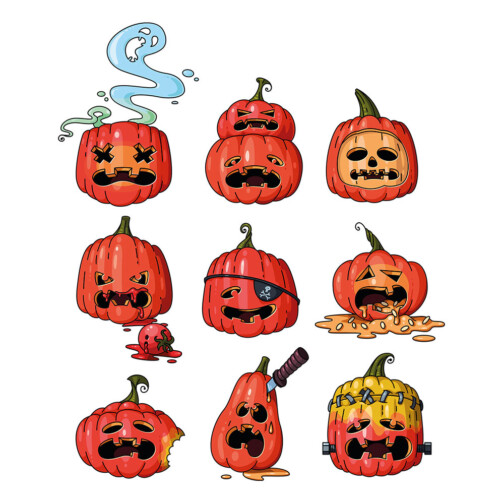 Sticker Citrouille Halloween