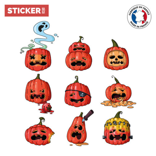 Sticker Citrouille Halloween