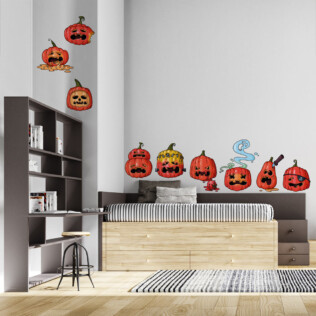 Sticker Citrouille Halloween