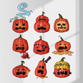 Sticker Citrouille Halloween