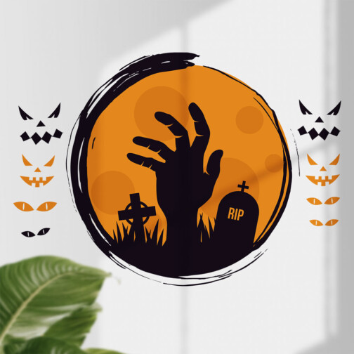 Sticker Mort Vivant Halloween