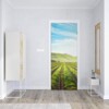 Sticker Porte Effet 3D Vigne Doré - Autocollant Vinyle 63x205 Cm, Imperméable, Amovible, Pour Porte, Mur, Meuble