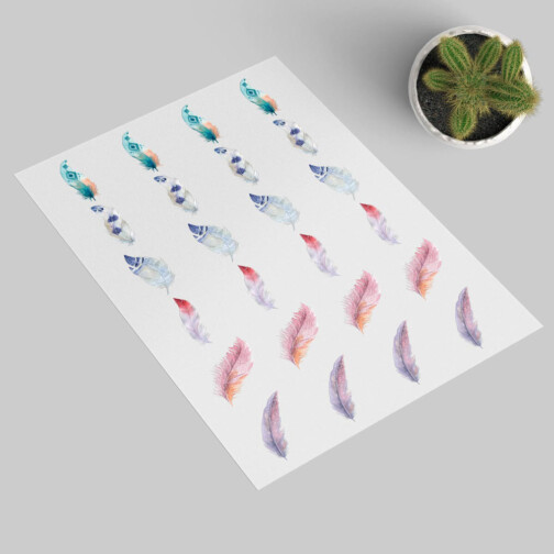 Stickers Plumes Bohèmes