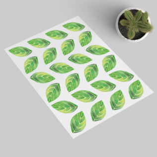 Stickers Feuilles Printemps