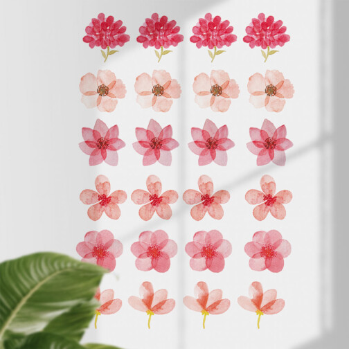 Stickers Fleurs Aquarelles