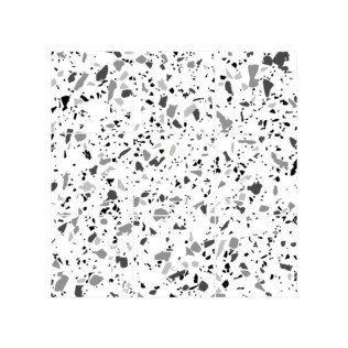 Stickers Carrelage Terrazzo Gris