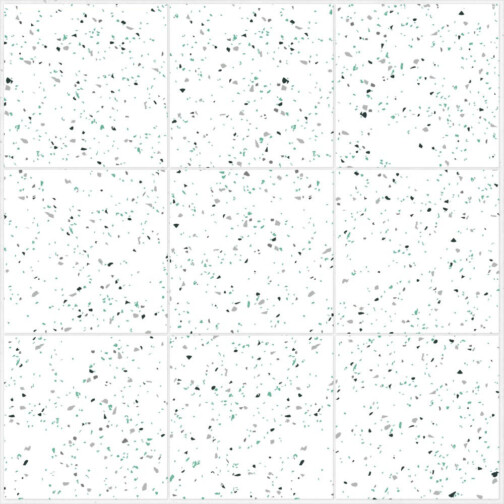 carrelage terrazzo menthe