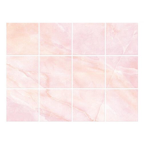 Stickers Carrelage Marbre Rose