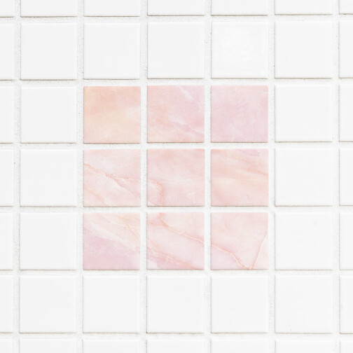 Stickers Carrelage Marbre Rose