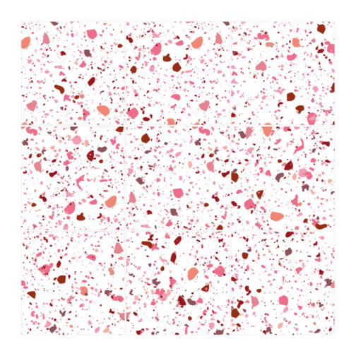 Stickers Carrelage Terrazzo Rose