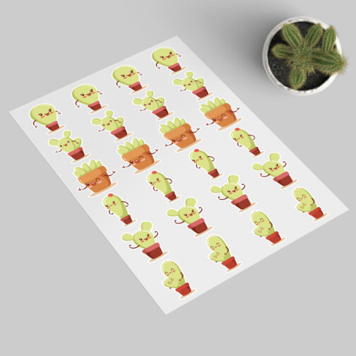 Stickers Cactus Kawaii 2