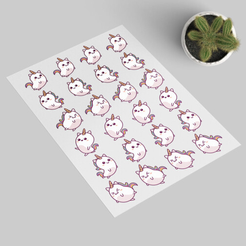 Stickers Licornes Kawaii