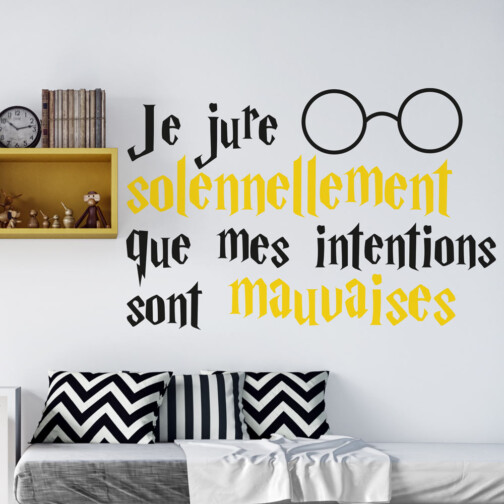 Sticker Harry Potter Intentions Mauvaises