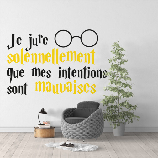 Sticker Harry Potter Intentions Mauvaises