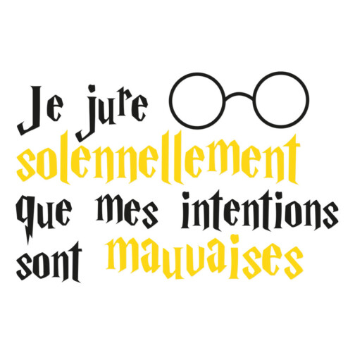 Sticker Harry Potter Intentions Mauvaises