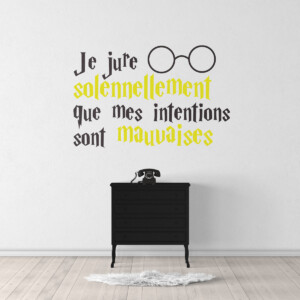 Sticker Harry Potter Intentions Mauvaises