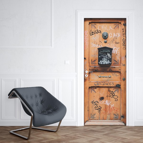 Sticker Porte Verrière Atelier 3 Vitres - 204x73cm, Adhésif Déco Industriel, Fabriqué En France
