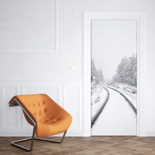 Sticker Porte Hiver