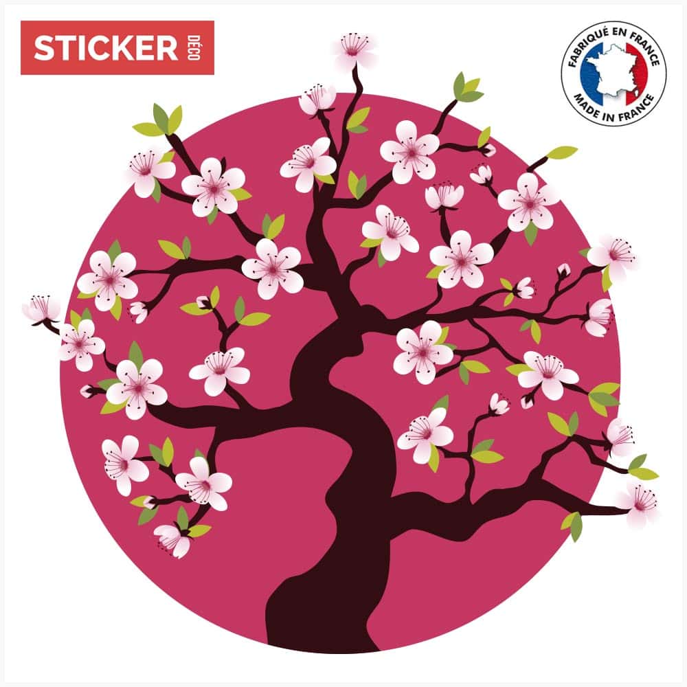 Sticker Cerisier Japon Stickers Arbres Adhesifs Stickerdeco Fr