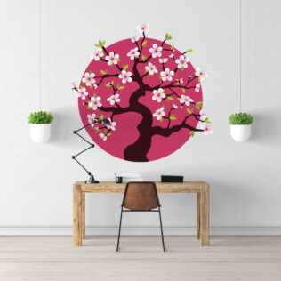 Sticker Cerisier Japon