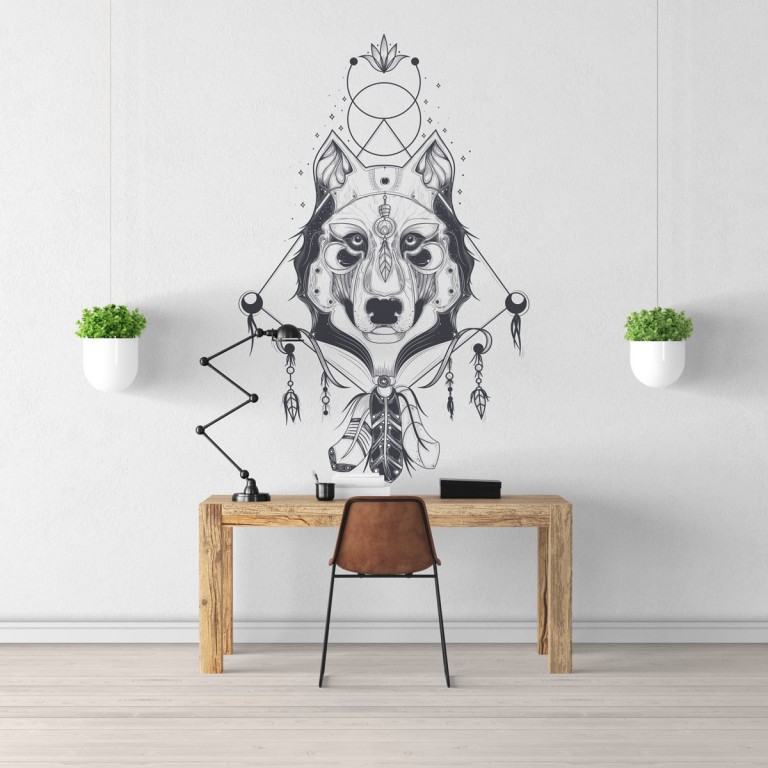 Sticker Mural Attrape-rêves Dreamcatcher - Déco Vinyle 13 Coloris Pour Camion, Camping-car, Vitre