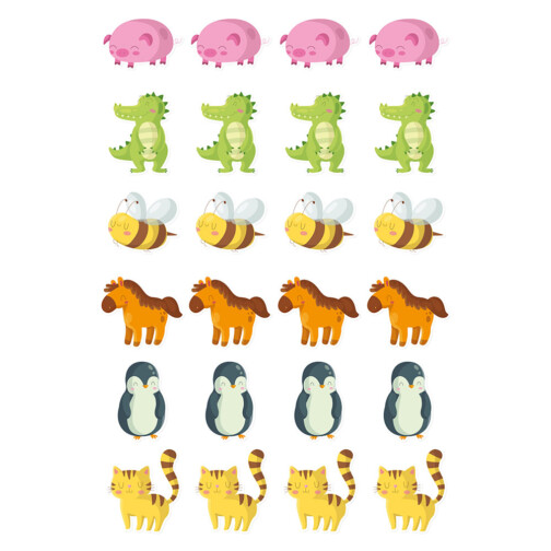 Sticker Animaux Heureux