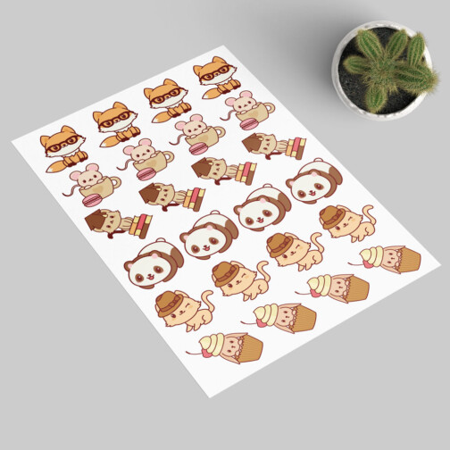 Sticker Animaux Mignon 05