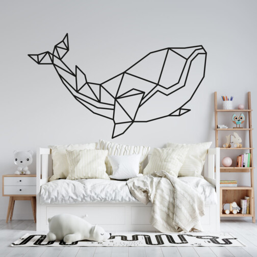 Sticker Baleine Origami