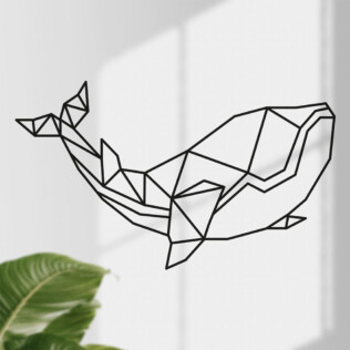 Sticker Baleine Origami