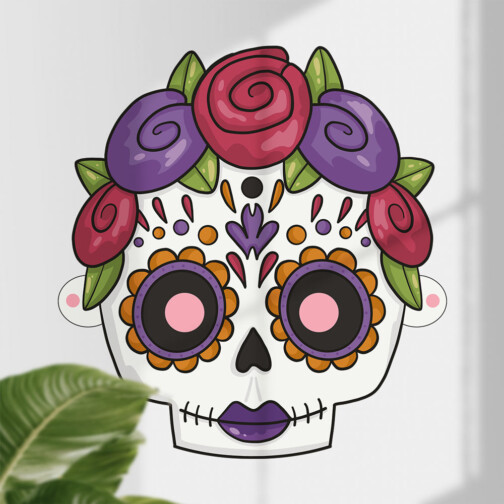 Sticker Crâne Mexicain